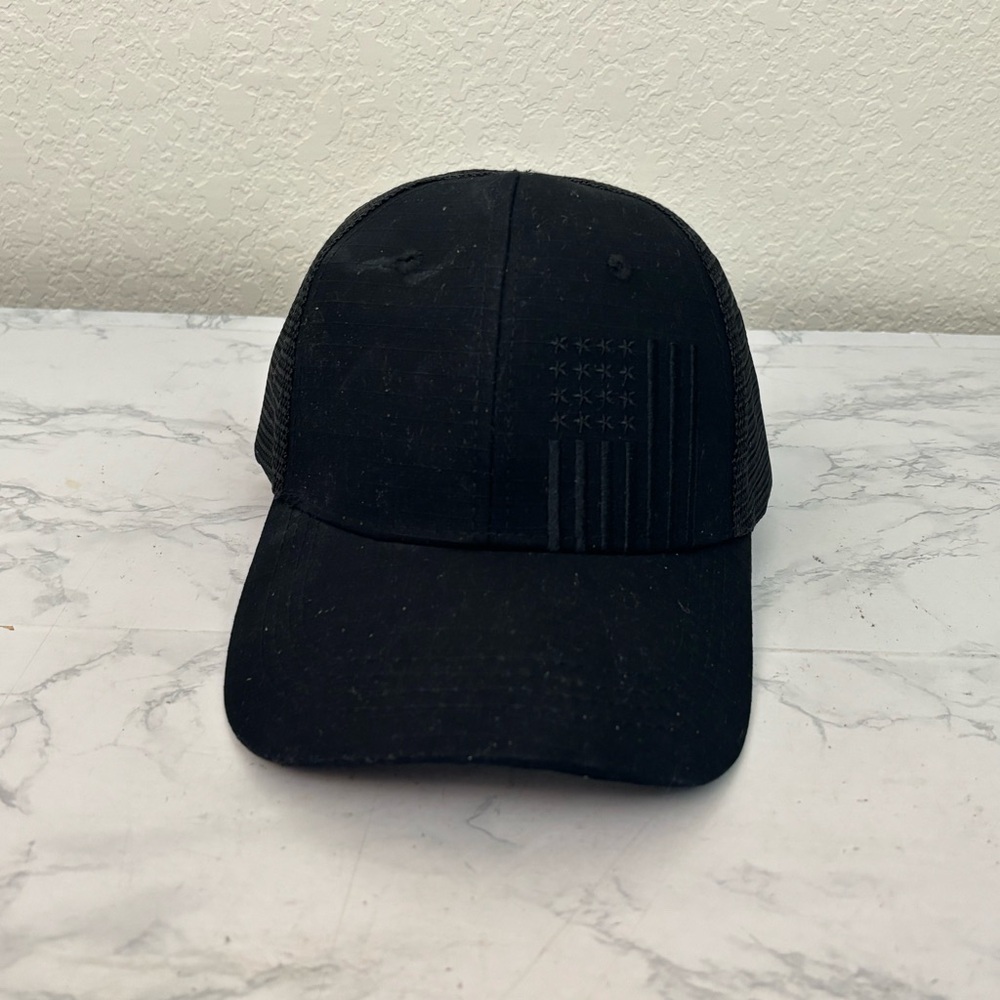 Black American Flag Highland Tactical Baseball Trucker Hat SnapBack Patriot​​